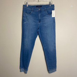 New J Brand Sawyer High Rise frayed ankle Jeans